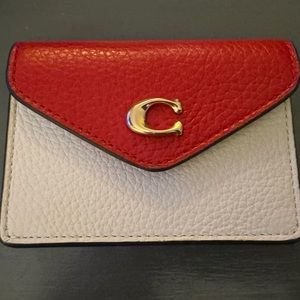 NWOT coach leather coin purse